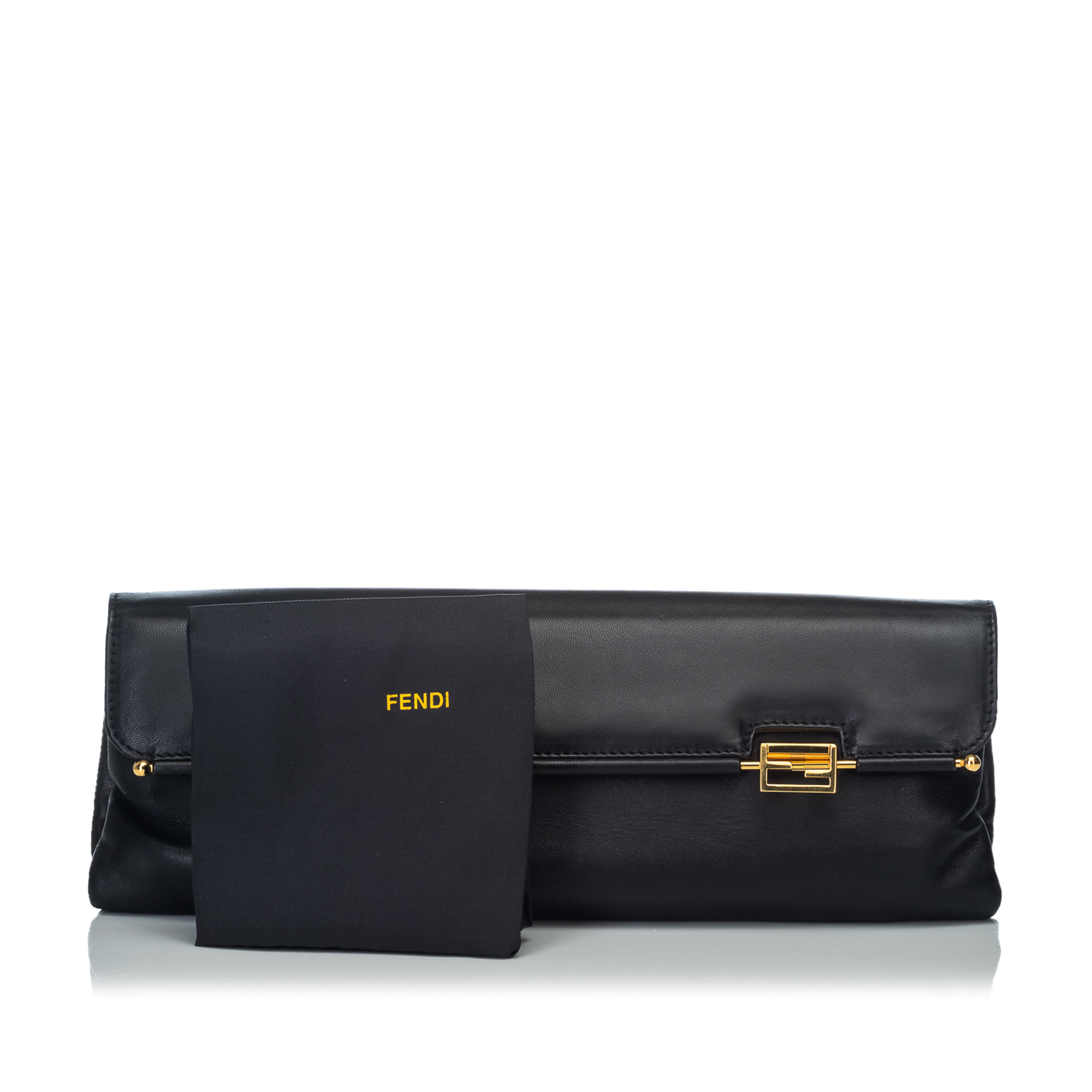 Fendi Leather Clutch Bag - Image 3 of 11