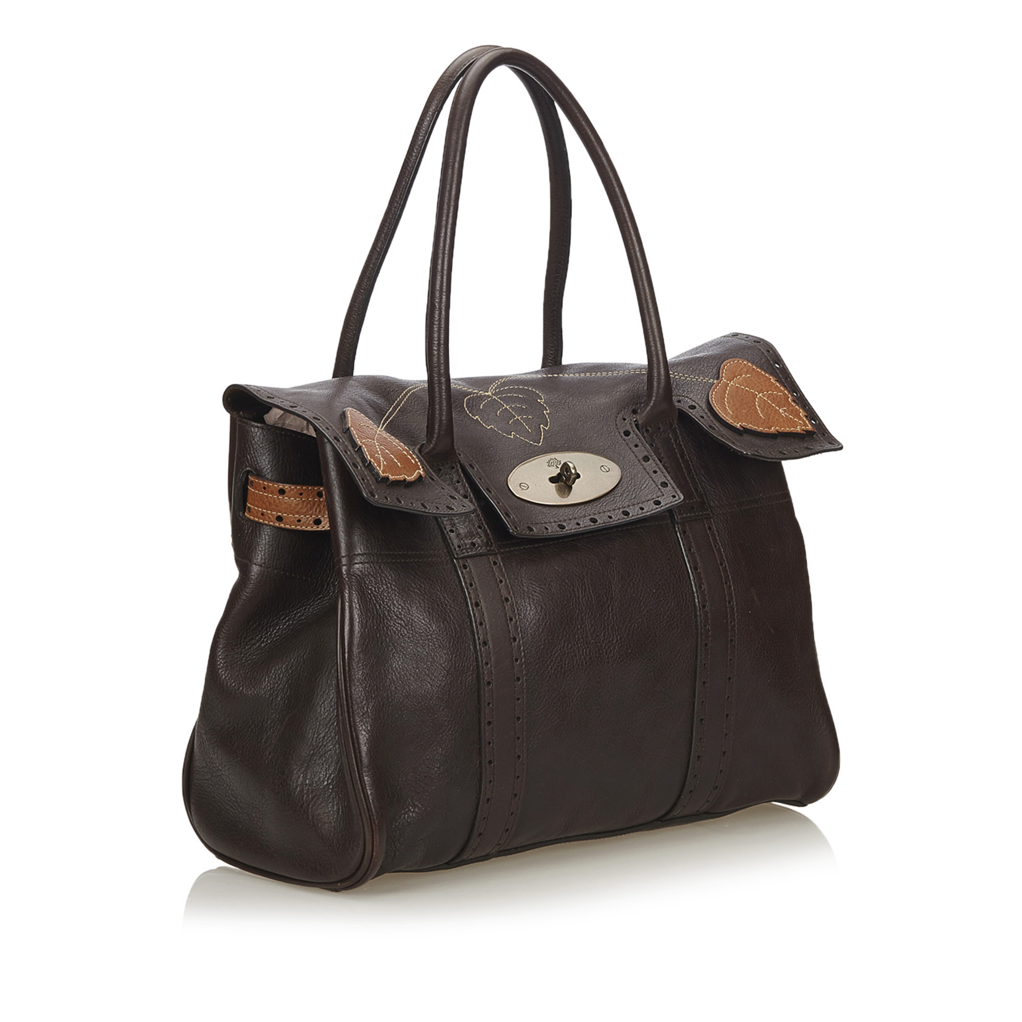 Mulberry Leather Bayswater Brogue Bag - Image 3 of 10