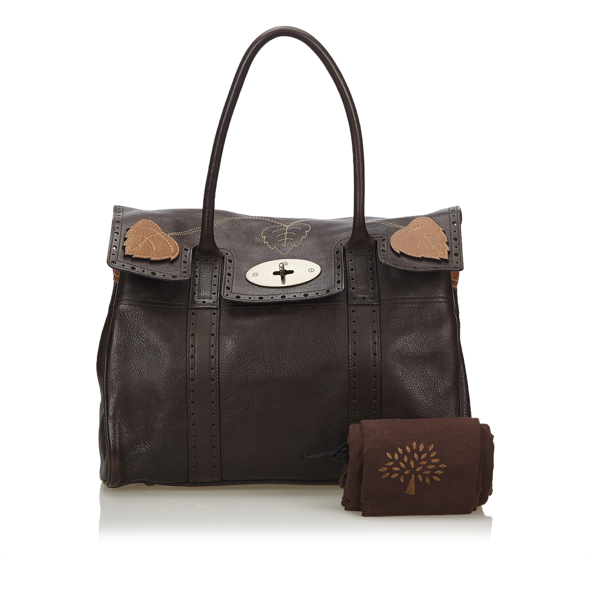 Mulberry Leather Bayswater Brogue Bag - Image 2 of 10