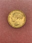 VICTORIA HEAD, YEAR 1873, MINT, CIRCULATION 752,199