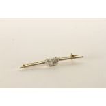 Diamond Set Crown Brooch, set with round brilliant cut diamonds, stamped 14ct yellow gold and