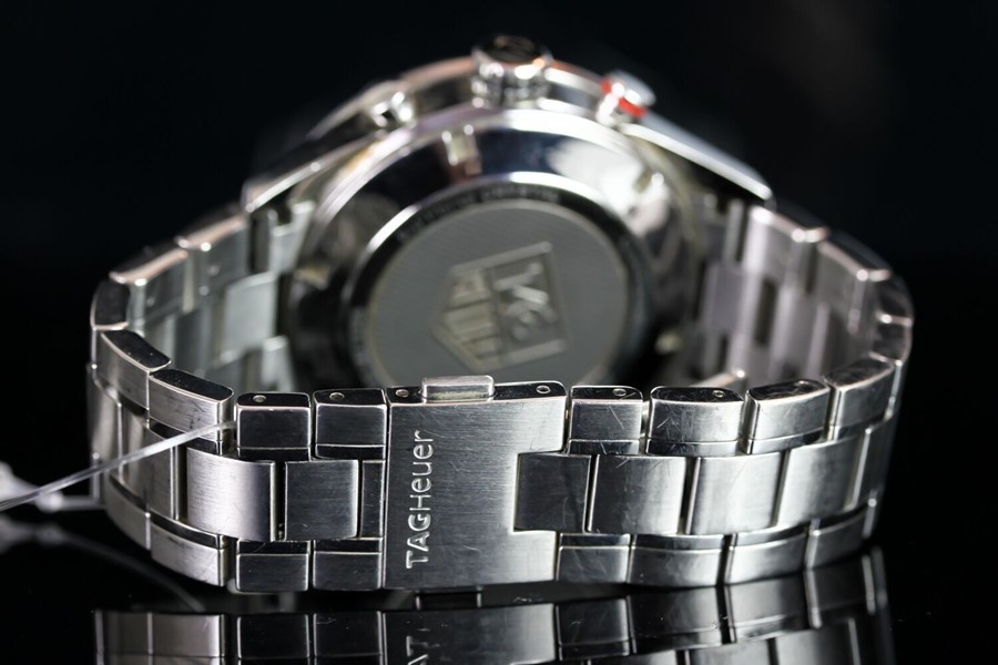 GENTLEMENS TAG HEUER CARRERA CHRONOGRAPH WRISTWATCH REF. CV2A10-1, circular triple register black - Image 4 of 4