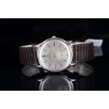 GENTLEMENS NOS ROLEX SHOCK RESISTING WRISTWATCH, circular brushed silver dial with gilt hour markers