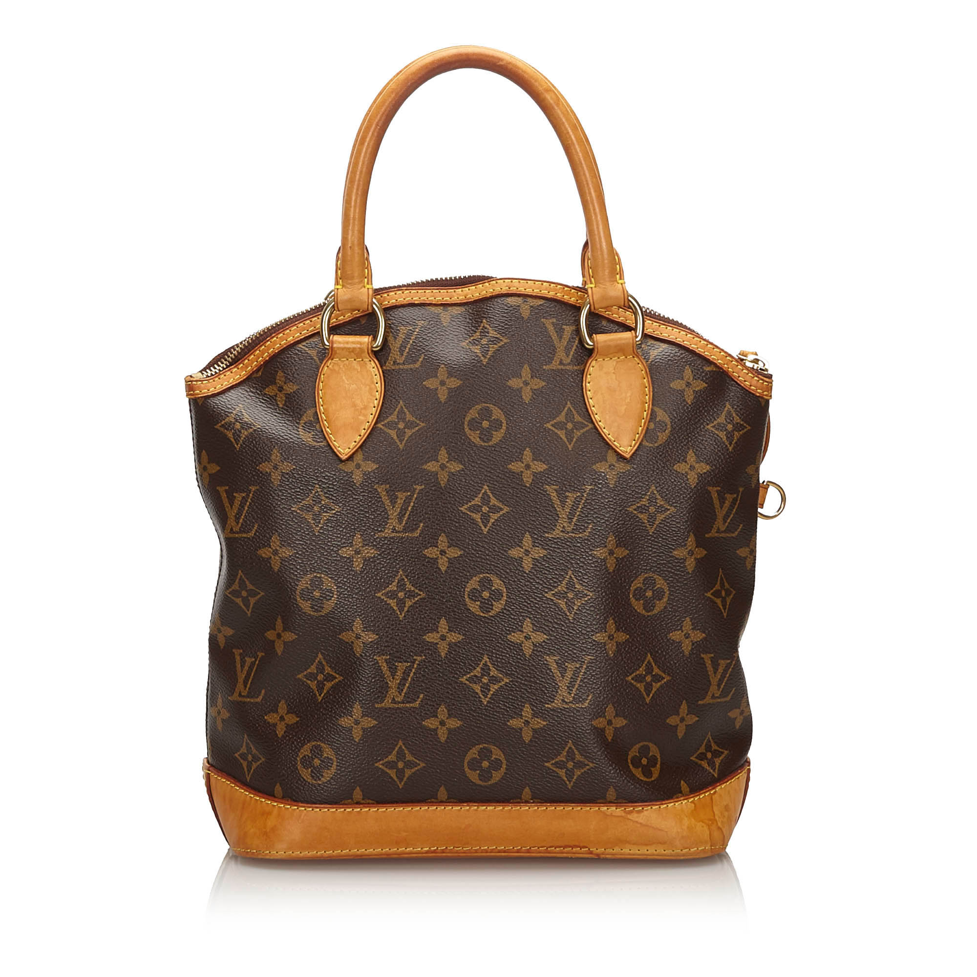 Louis Vuitton Monogram Lockit Vertical Handbag, the Lockit features a monogram canvas body, rolled - Image 3 of 9