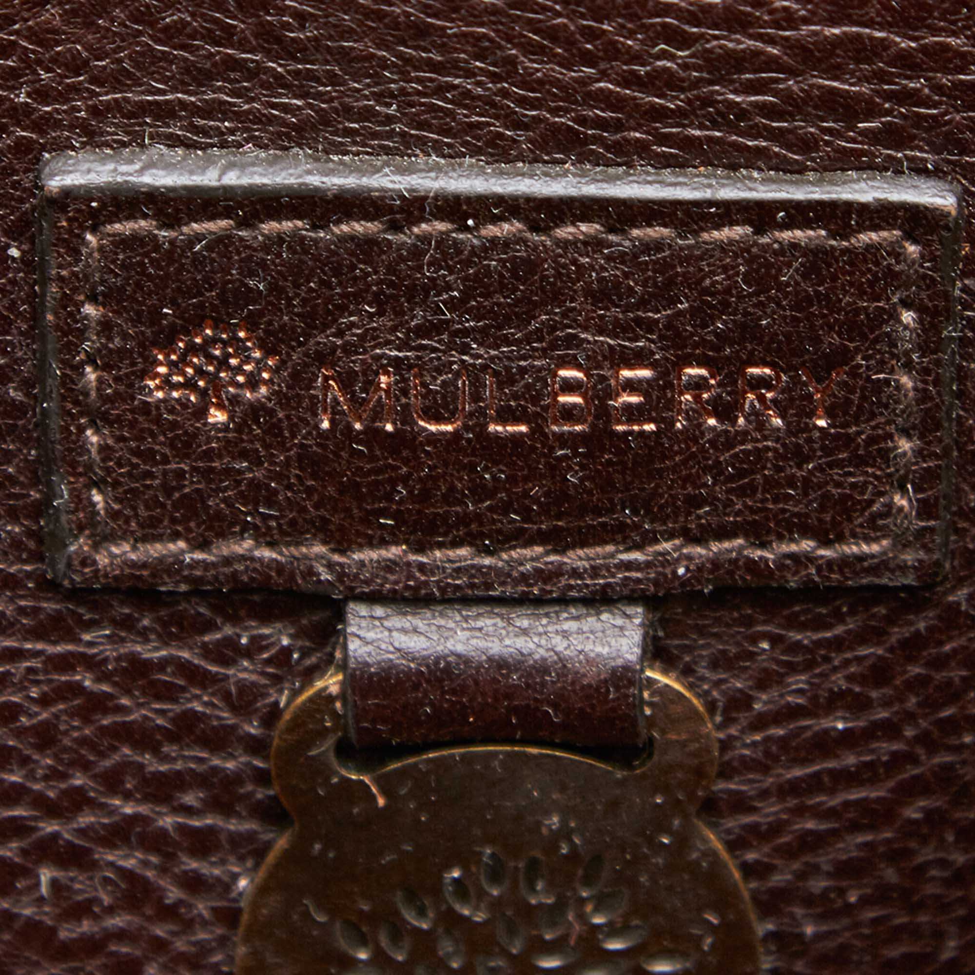 Mulberry Leather Bayswater Brogue Bag, the Bayswater features a leather body with brogue details, - Image 6 of 10