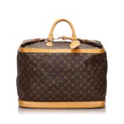 Louis Vuitton Monogram Cruiser 45 Travel Bag, the Cruiser 45 features a monogram canvas body, rolled