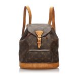 Louis Vuitton Monogram Montsouris MM Backpack, the Montsouris MM features a monogram canvas body,