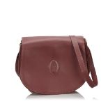 Cartier Leather Must de Cartier Crossbody Bag, this crossbody bag features a leather body, a flat