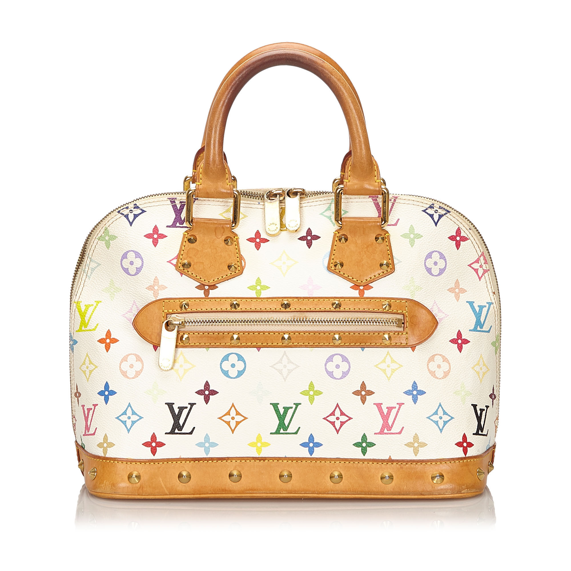 Louis Vuitton Monogram Multicolore Alma PM Handbag, the Alma PM features the Monogram Multicolore