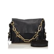 Mulberry Chain Leather Messenger Bag, this shoulder bag features a leather body, chain shoulder