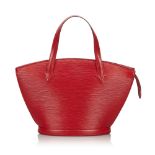 Louis Vuitton Epi Saint Jacques PM Short Strap Handbag, the Saint Jacques features an epi leather