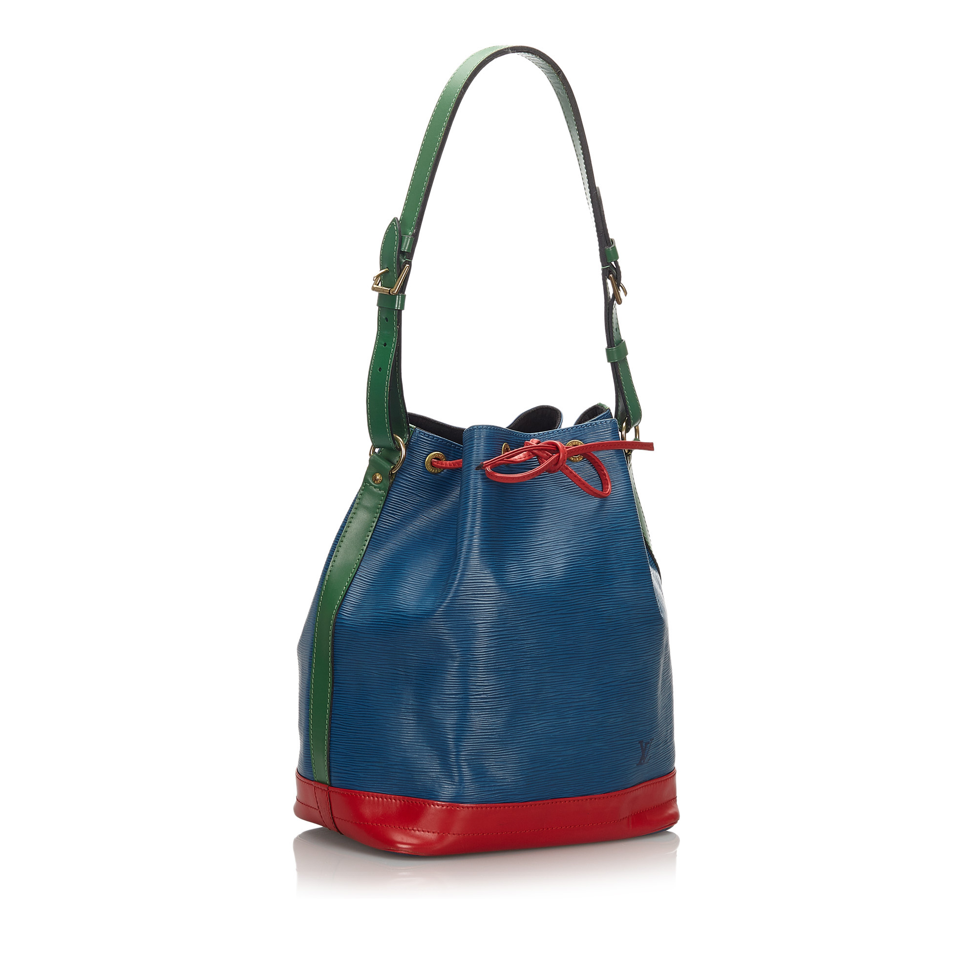 Louis Vuitton Epi Tricolor Noe Bucket Bag, the Noe features an epi leather body, an adjustable - Image 2 of 8