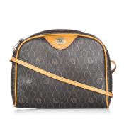 Dior Honeycomb Coated Canvas Crossbody Bag, this crossbody bag features a coated canvas body with