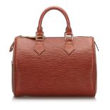 Louis Vuitton Epi Speedy 25 Boston Bag, the Speedy 25 features an epi leather body, rolled