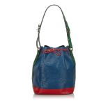 Louis Vuitton Epi Tricolor Noe Bucket Bag, the Noe features an epi leather body, an adjustable