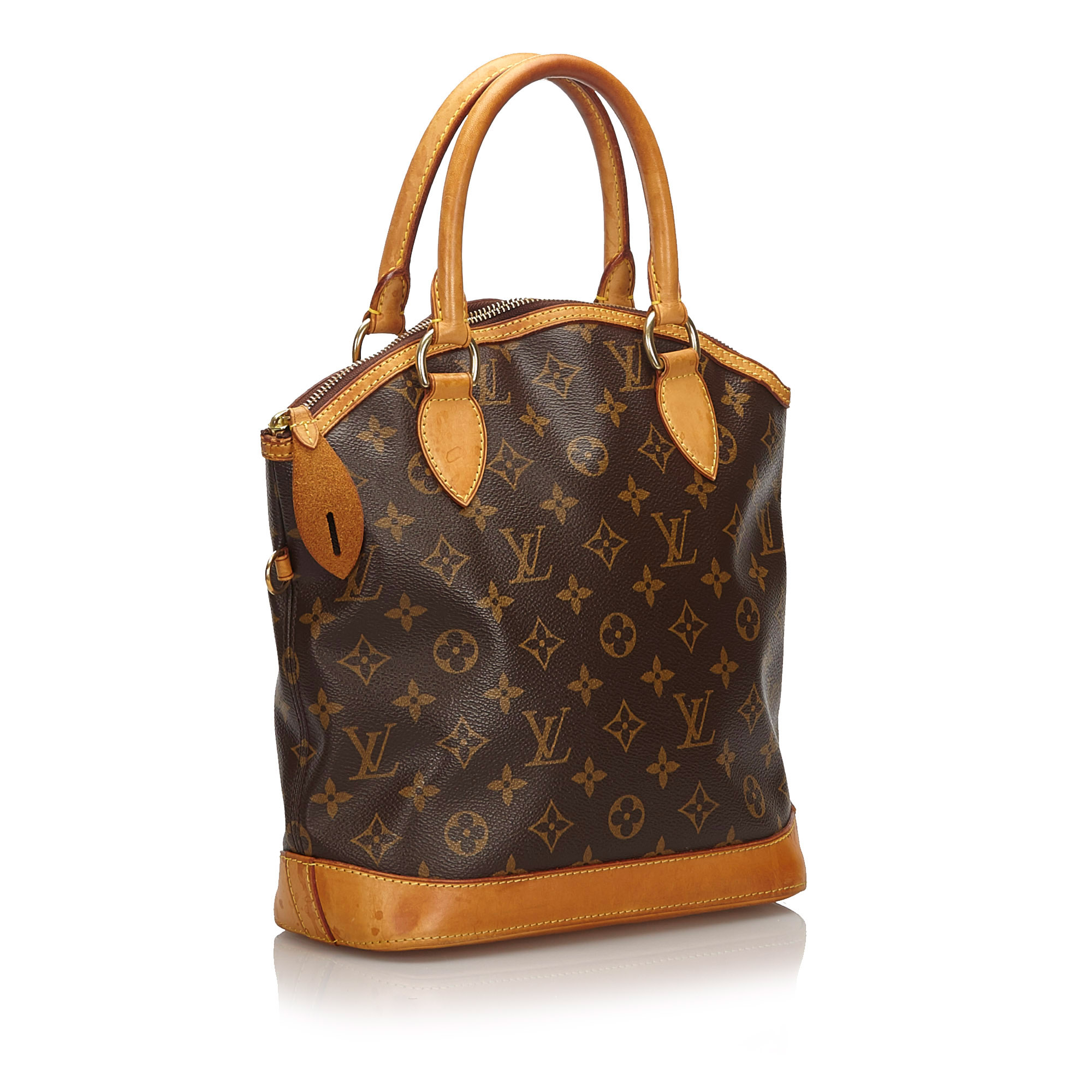 Louis Vuitton Monogram Lockit Vertical Handbag, the Lockit features a monogram canvas body, rolled - Image 2 of 9