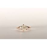 Solitaire Diamond Ring, set with a round brilliant cut diamond totalling 1.77ct, 6 claw set, stamped