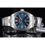 NOS ALPINA GENEVE AUTOMATIC ANTIMAGNETIC REFERENCE AL525X5AQ6, blue circular dial, stainless steel