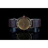 GENTLEMENS GUCCI WRISTWATCH REF. 3000.2.M, circular gold dial with gold hands, roman numeral bezel