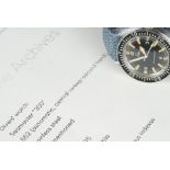 GENTLEMENS OMEGA SEAMASTER 300 DIVERS WRISTWATCH REF. ST 165.024 CIRCA 1967, circular black dial