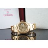 GENTLEMENS TUDOR PRINCE OYSTERDATE AUTOMATIC WRISTWATCH W/ BOX & GUARANTEE REF. 9101/1 CIRCA 1980,