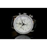 LADIES TAG HEUER DIAMOND BEZEL CARRERA WRISTWATCH,