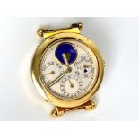 18CT GERALD GENTA PERPETUAL CALENDAR WATCH HEAD ONLY