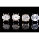GROUP OF 4 OMEGA WRISTWATCHES INCL SEAMASTER COSMIC, all watches have circular cream, starburst