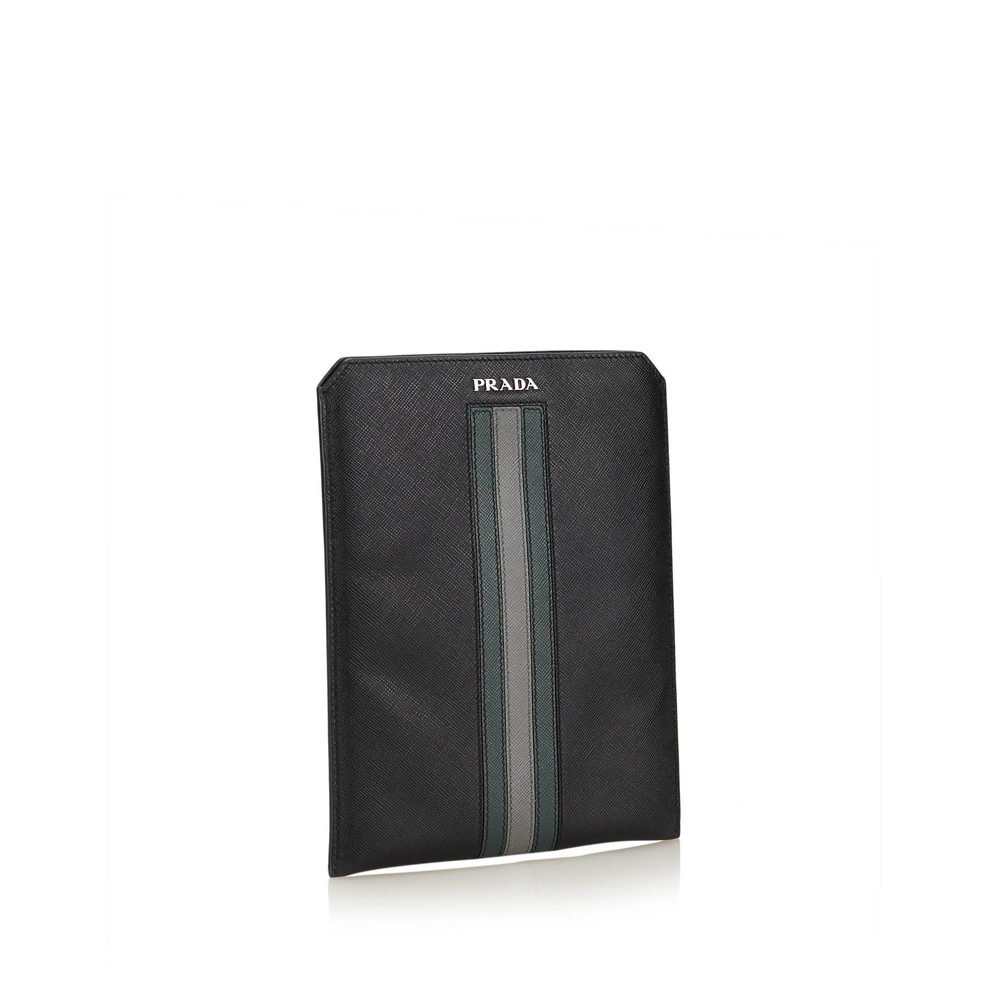 Prada Leather Ipad Case, this Ipad case features a leather body and an open top, comes with a box. - Image 2 of 7