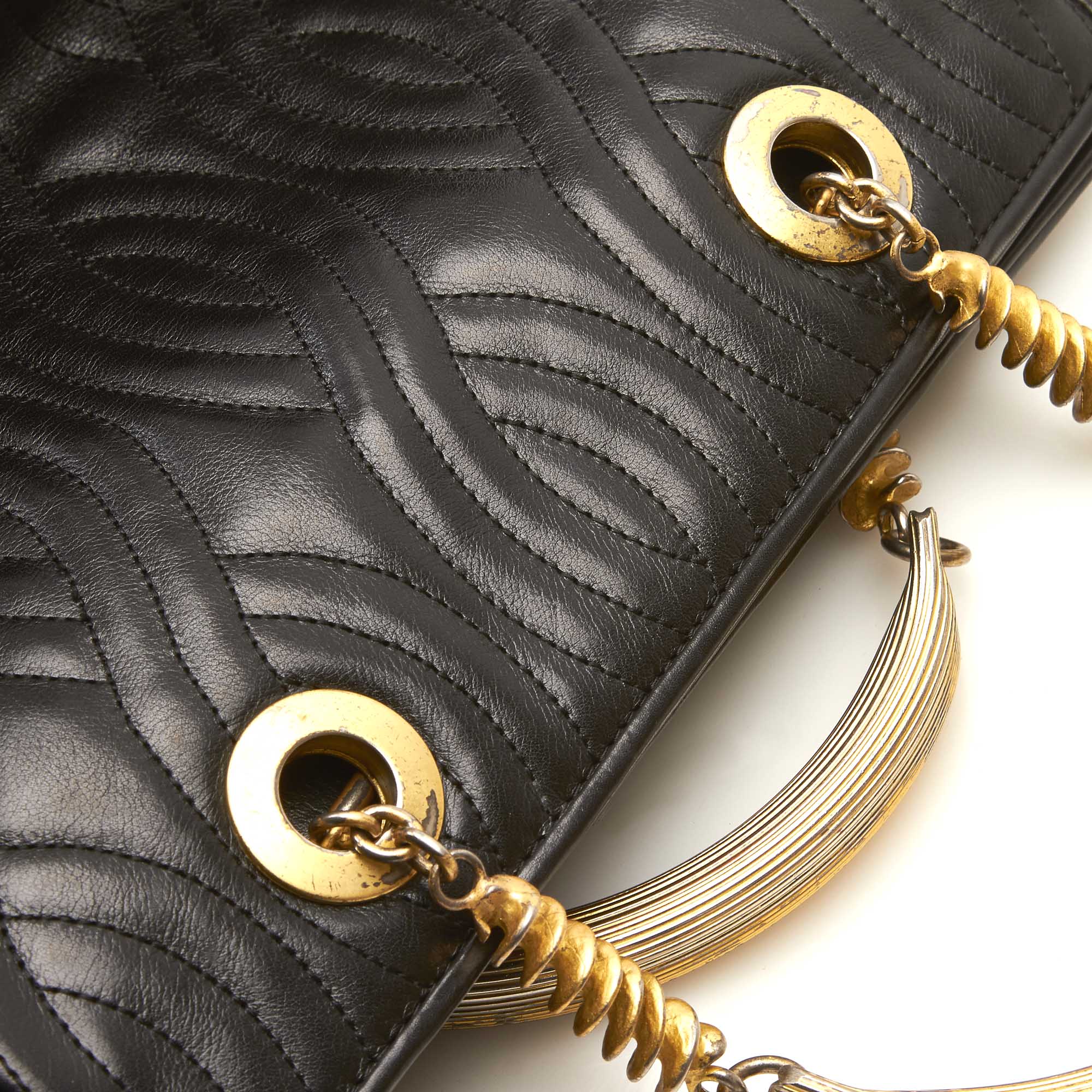 Fendi Quilted Leather Tote Bag, this tote bag features a quilted leather body, metal handles, a - Image 11 of 11