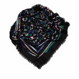 Louis Vuitton Splash Scarf, the Splash scarf features an abstract print on silk and wool, comes with