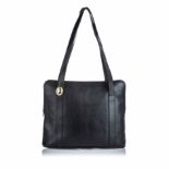 Dior Leather Tote Bag, this tote bag features a leather body, flat leather handles, top zip closure,