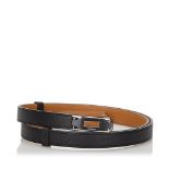 Hermes Epsom Kelly Belt, the Kelly Belt features a calf leather body and a silver-tone buckle