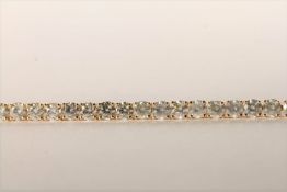 Diamond Tennis Bracelet, set with 48 round brilliant cut diamonds totalling 7.20ct, claw set,