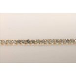 Diamond Tennis Bracelet, set with 48 round brilliant cut diamonds totalling 7.20ct, claw set,