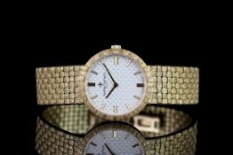 LADIES VACHERON CONSTANTIN PATRIMONY CLASSIQUE REF 25162, ciruclar white textured dial with gold