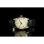 GENTLEMENS TUDOR OYSTER SHOCK RESISTING WRISTWATCH REF. 4463, circular off white dial with arabic