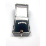 18ct yellow gold 5-stone diamond ring, boxed. Diamonds 1.08ct