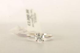 14K BRILLIANT CUT SOLITAIRE DIAMOND RING,estimated as 0.68ct,colour J, clarity SI1-I1 total weight