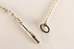 Silver Necklace, stamped sterling silver, no fastening clasp, as found.