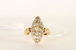 ***TO BE SOLD WITHOUT RESERVE - EX SHOP STOCK*** Victorian Diamond Ring, diamonds are old mine cut