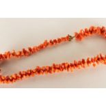 ***TO BE SOLD WITHOUT RESERVE - EX SHOP STOCK*** Coral Anklet, total approximate length 12 inches.