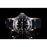 GENTLEMENS ROLEX OYSTER PERPETUAL SUBMARINER GILT UNDERLINE WRISTWATCH W/ BOX REF. 5513 CIRCA