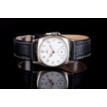 GENTLEMENS OMEGA 'MARRIAGE' WRISTWATCH, circular white dial marked omega with Arabic numerals and