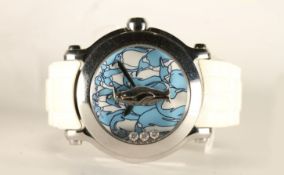 LADIES CHOPARD ANIMAL WORLD LIMITED EDITION OF 150 WRISTWATCH, circular penguin print dial with