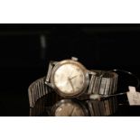 GENTLEMENS VINTAGE CITIZEN 63-551, SN 90504366, round silver dial and hands, silver arabic