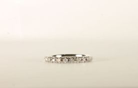 3 Quarter Diamond Eternity Ring, set with round brilliant cut diamonds totalling approximately 0.