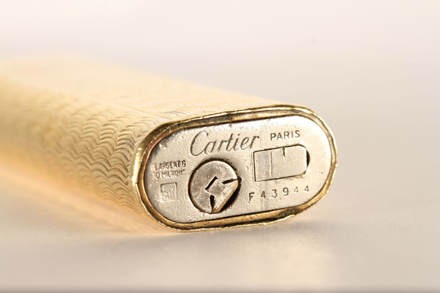 Cartier Lighter, gold patterned design, approximate length 7cm - Image 2 of 4