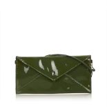 Fendi Patent Leather Shoulder Bag, this shoulder bag features a patent leather body, flat leather