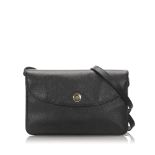 Dior Leather Crossbody Bag, this crossbody bag features a leather body, a flat strap, and a front